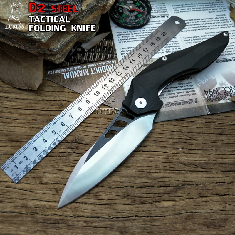 LCM66 tactical Folding knife D2 steel G10 handle Camping Outdoor Survival Knives Hunting Tools Very Sharp Cold tool steel
LCM66 tactical Folding knife D2 steel G10 handle Camping Outdoor Survival Knives Hunting Tools Very Sharp Cold tool steel