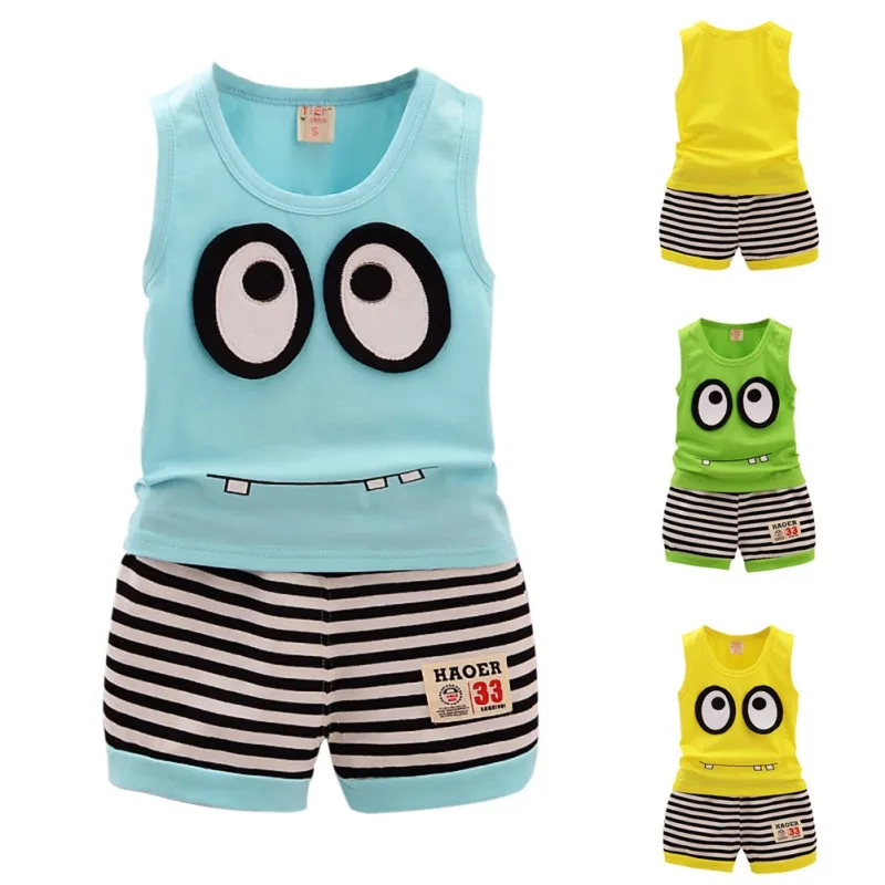2019 Summer Kid Cotton Cartoon Baby Boys Girls Vest+Stripe Shorts 2 Pcs Children Clothing Set 1-5Y New
2019 Summer Kid Cotton Cartoon Baby Boys Girls Vest+Stripe Shorts 2 Pcs Children Clothing Set 1-5Y New
