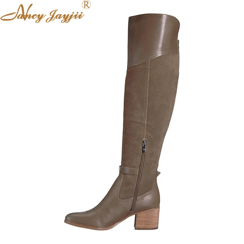 Winter Women Shoes Adult Boots Ladies knee-High High Square Heel Solid Round Toe Zipper Leisure Mature Nancyjayjii Fashion 2019
Winter Women Shoes Adult Boots Ladies knee-High High Square Heel Solid Round Toe Zipper Leisure Mature Nancyjayjii Fashion 2019