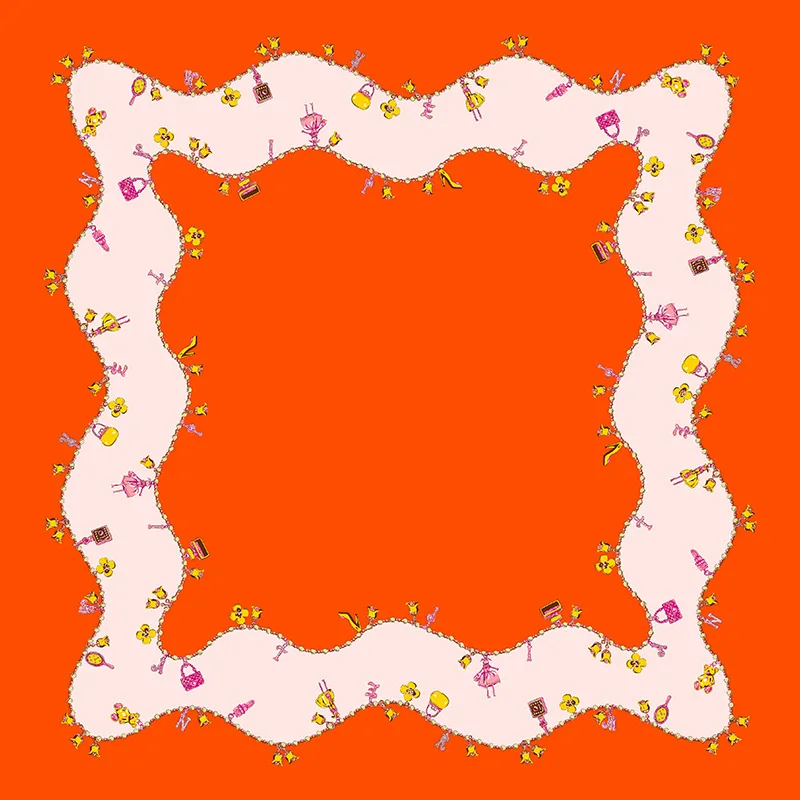 ionasi New Orange Floral Print Square Scarves Female Elegant Large Silk Scarf Head Hijab Fashion Ladies Shawls Wraps 90*90cm
ionasi New Orange Floral Print Square Scarves Female Elegant Large Silk Scarf Head Hijab Fashion Ladies Shawls Wraps 90*90cm