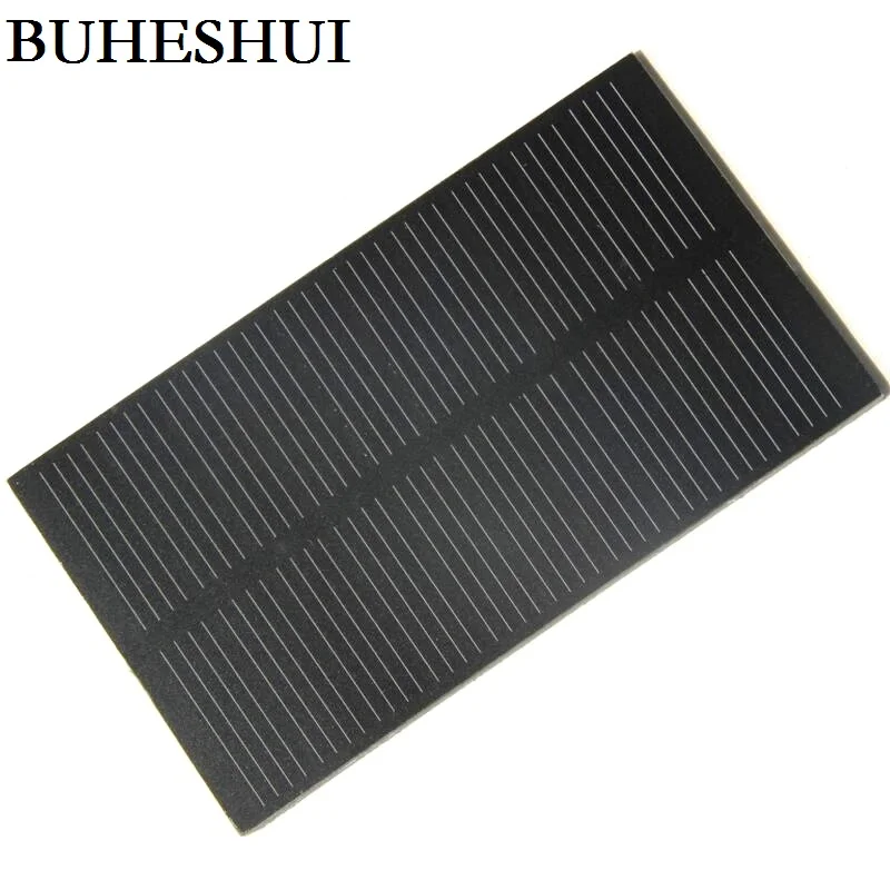 

BUHESHUI 1W 5V Monocrystalline PET Solar Panel Solar Cell Module DIY Solar Charger For 3.7V Battery 107*61MM Wholesale 1000pcs