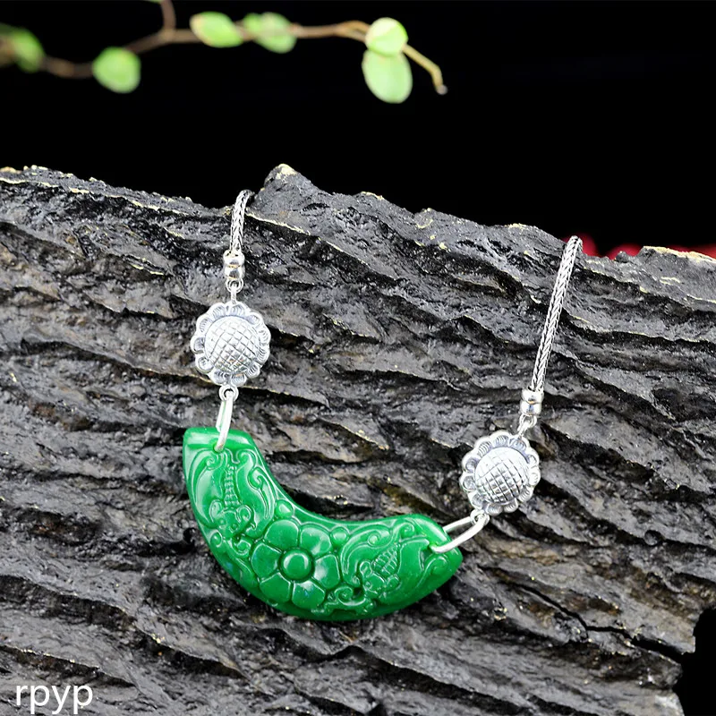 KJJEAXCMY boutique jewelry, S925 pure silver jewelry, Thai silver pure hand-made lady iron dragon Sheng Necklace + Pendant New P
KJJEAXCMY boutique jewelry, S925 pure silver jewelry, Thai silver pure hand-made lady iron dragon Sheng Necklace + Pendant New P