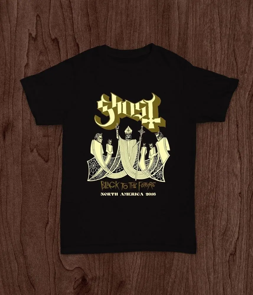 Призрак черный в будущее Tour Северная Америка 2016 doom футболка Размеры S M L XL