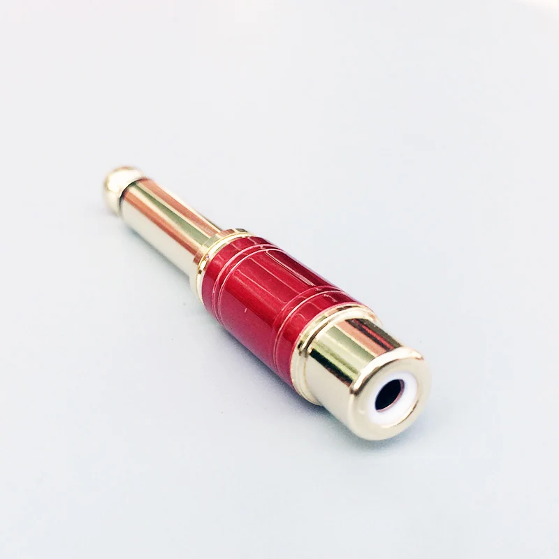 10pcs/lot Copper plated gold 6.5 pairs of lotus plug RCA female to microphone amplifier connection converter
10pcs/lot Copper plated gold 6.5 pairs of lotus plug RCA female to microphone amplifier connection converter
