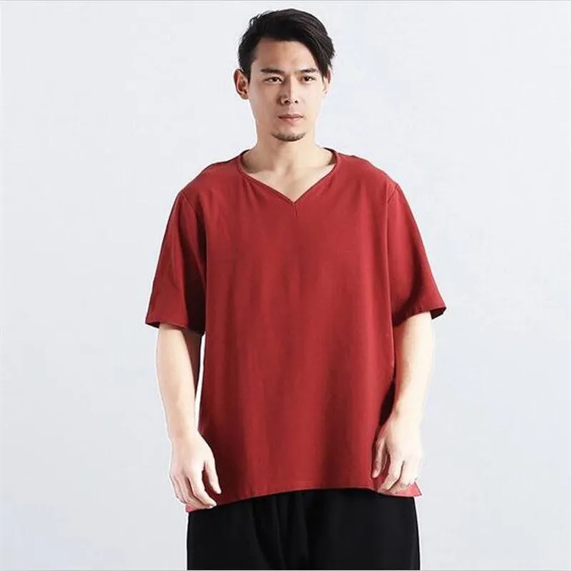 Новинка 2022, стильная женская Повседневная футболка с персиковым воротником и коротким рукавом, Женская хлопковая льняная одежда, топы, теле... 
Новинка 2022, стильная женская Повседневная футболка с персиковым воротником и коротким рукавом, Женская хлопковая льняная одежда, топы, теле...