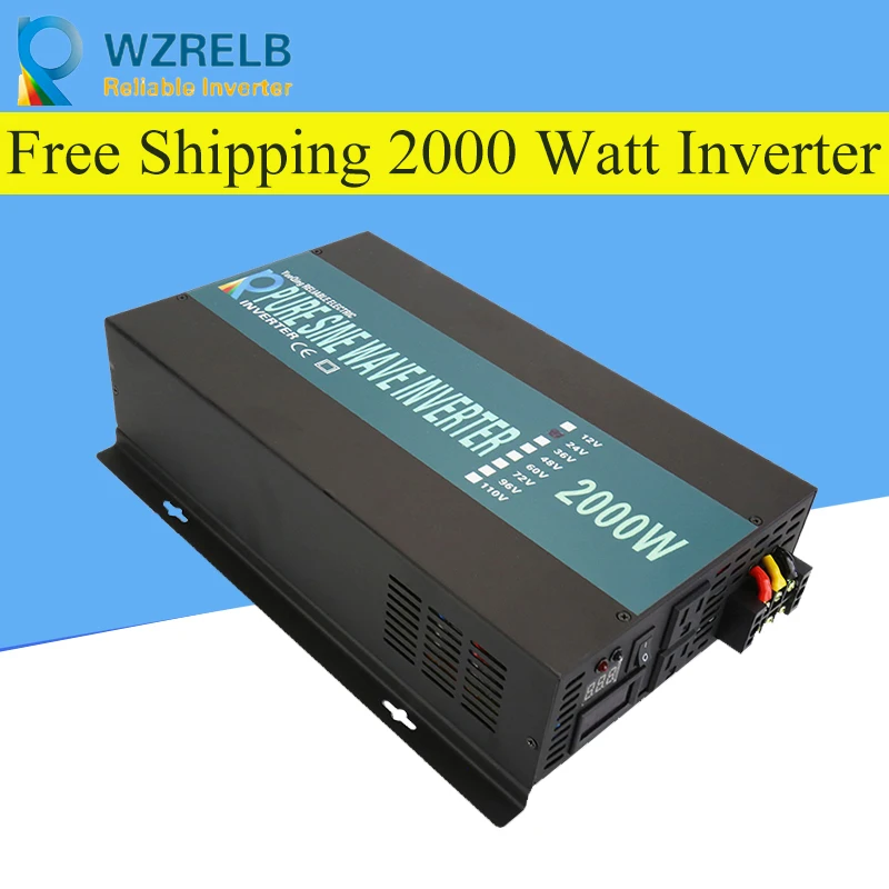 Reliable Peak 2000W Pure Sine Wave OFF Grid Inverter DC12V/24V to AC220V Power Inverter Converter Houseuse Solar System
Reliable Peak 2000W Pure Sine Wave OFF Grid Inverter DC12V/24V to AC220V Power Inverter Converter Houseuse Solar System