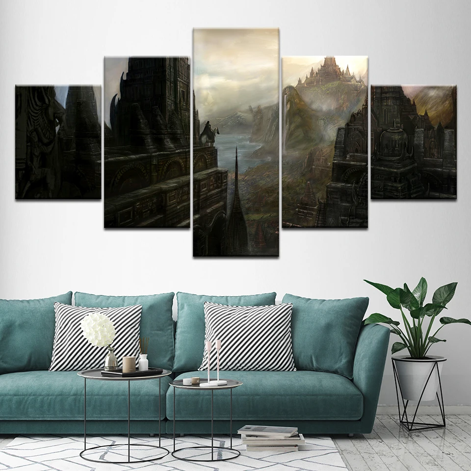 Canvas Painting Castle Peak Green Landscape 5 Pieces Wall Art Painting Modular Wallpapers Poster Print living room Home Decor
Canvas Painting Castle Peak Green Landscape 5 Pieces Wall Art Painting Modular Wallpapers Poster Print living room Home Decor