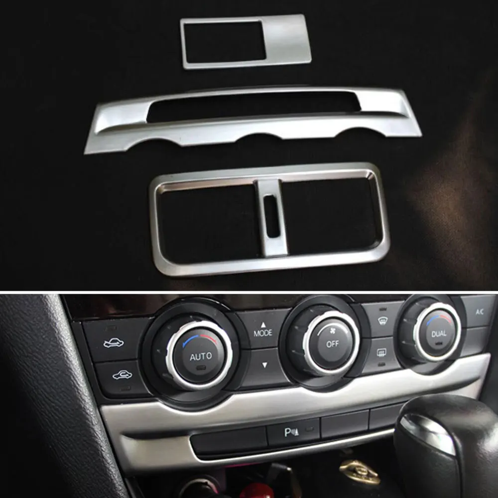 Car Interior 3Pcs Dashboard Console AC Air Vent Cover Trim Light Switch Button Frame Fits for Mazda 6 M6 Atenza 2014-15
Car Interior 3Pcs Dashboard Console AC Air Vent Cover Trim Light Switch Button Frame Fits for Mazda 6 M6 Atenza 2014-15