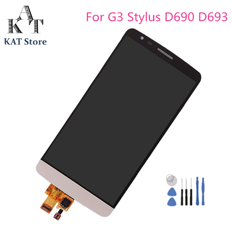 KAT 5.5'' LCD Display Touch Screen For LG G3 Stylus D690 D693 LCD Digitizer Assembly With Frame Best After-sales service
KAT 5.5'' LCD Display Touch Screen For LG G3 Stylus D690 D693 LCD Digitizer Assembly With Frame Best After-sales service