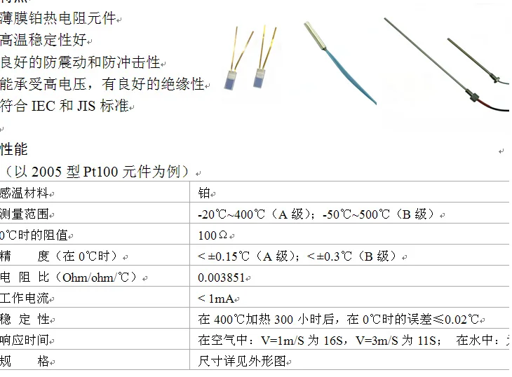 Магнитный датчик температуры длиной 1 м тип адсорбции магнита PT100/PT1000/DS18B20/K