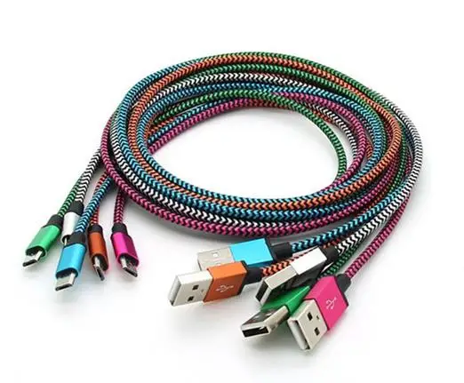 1M/2m/3m metal Alloy Fabric nylon braided Micro usb Data charging For Samsung S3 S4 S6 for htc
1M/2m/3m metal Alloy Fabric nylon braided Micro usb Data charging For Samsung S3 S4 S6 for htc