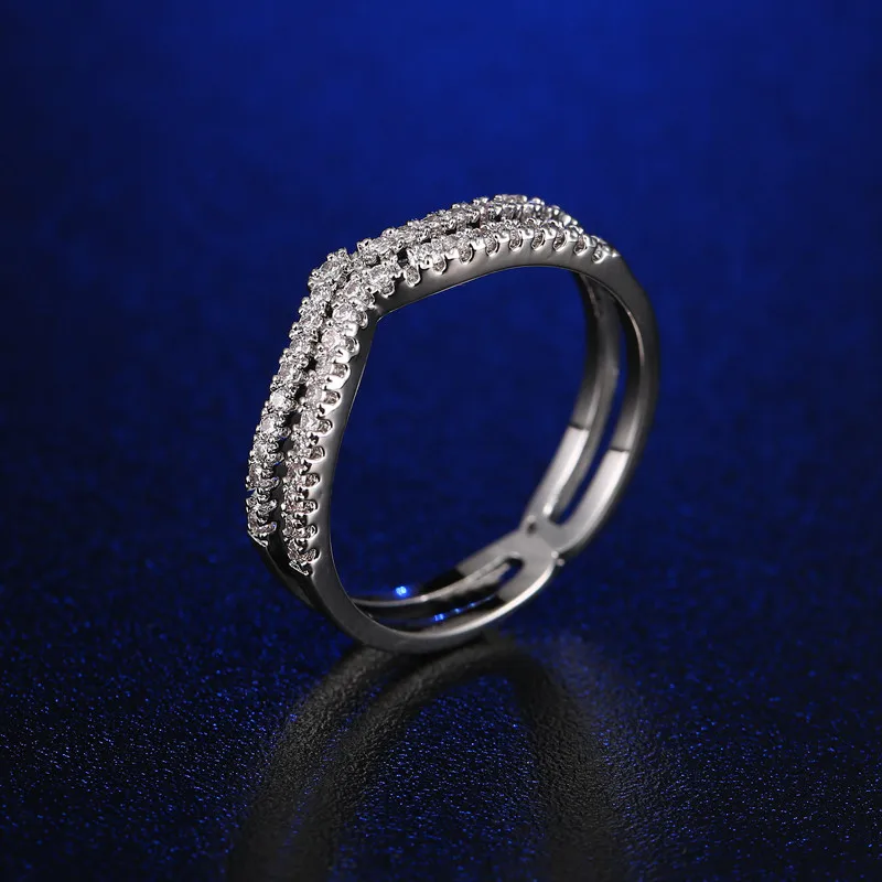 FYM Hot Womens Smiply Style AAA Cubic Zircon Ring for Wedding Women Real Silver Color Finger Jewelry Bridal Rings
FYM Hot Womens Smiply Style AAA Cubic Zircon Ring for Wedding Women Real Silver Color Finger Jewelry Bridal Rings