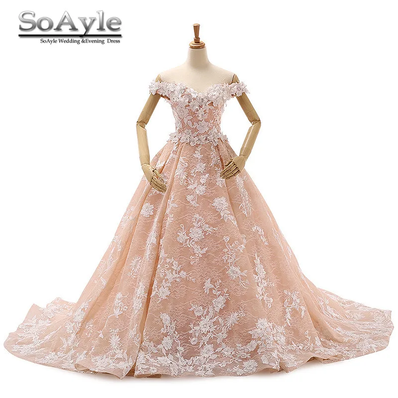 SoAyle vestido de noiva Ball Gown Long Wedding Dresses Chapel Train Off the Shoulder Appliques robe de mariage Wedding Dress
SoAyle vestido de noiva Ball Gown Long Wedding Dresses Chapel Train Off the Shoulder Appliques robe de mariage Wedding Dress