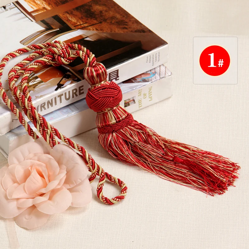 1 Pair Solid Color Curtain Tassels High Quality European Tassels Luxury Curtains Tassel Tiebacks for Window Curtains
1 Pair Solid Color Curtain Tassels High Quality European Tassels Luxury Curtains Tassel Tiebacks for Window Curtains