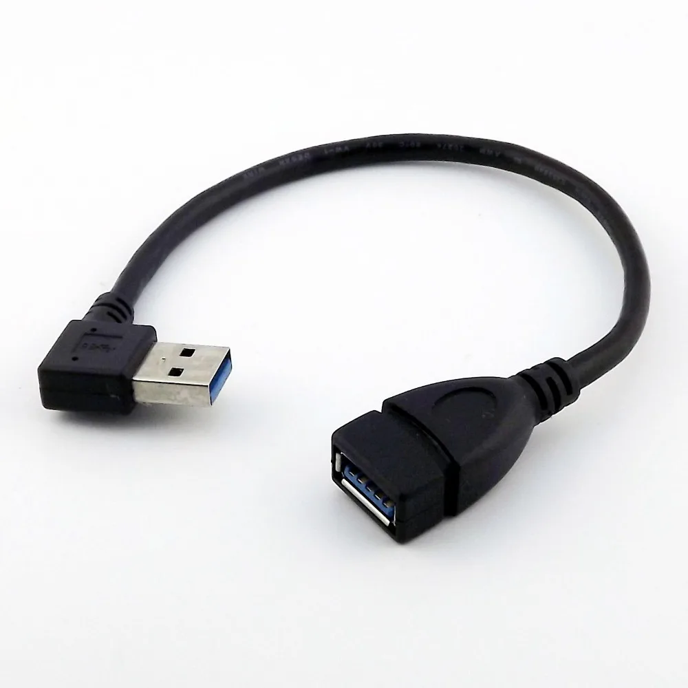 1x USB 3.0 Type A Female To Male Plug Data Extension Adapter Connector Cable UP/Down/Left/Right Angle | Электроника