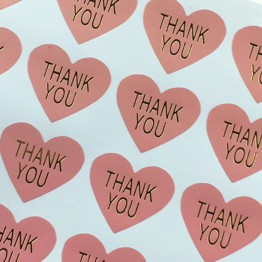 Gold Printing " Thank You" Kawaii heart adhesive stickers for homemade bakery&gift & wedding decoration
Gold Printing " Thank You" Kawaii heart adhesive stickers for homemade bakery&gift & wedding decoration