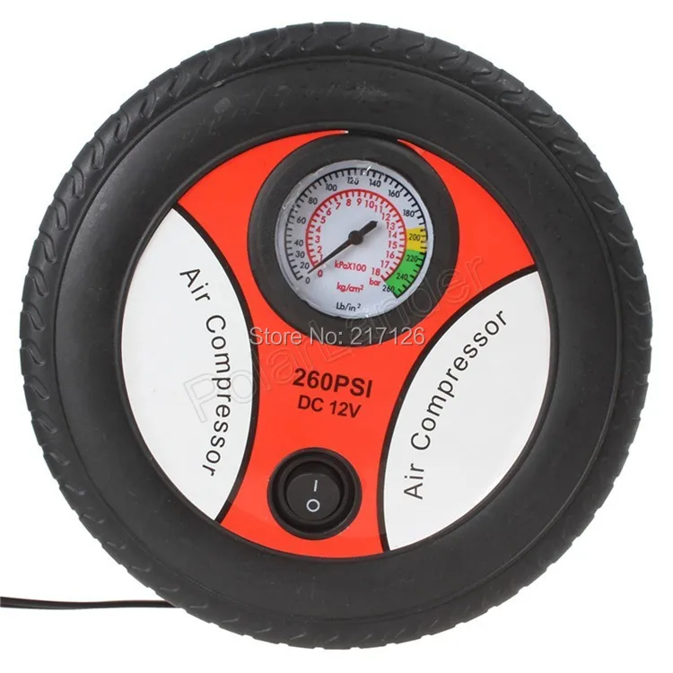 Portable Mini 12V Tire Inflator Car Air Compressor Auto Pump 260PSI DC12V with 3 Nozzle Adapter
Portable Mini 12V Tire Inflator Car Air Compressor Auto Pump 260PSI DC12V with 3 Nozzle Adapter