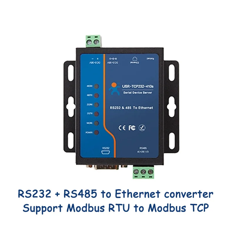 Serial RS232 RS485 to RJ45 Ethernet Converter Modbus RTU to Modbus TCP Gateway Modbus poll industrial grade SSL/HTTPS Availiable
Serial RS232 RS485 to RJ45 Ethernet Converter Modbus RTU to Modbus TCP Gateway Modbus poll industrial grade SSL/HTTPS Availiable