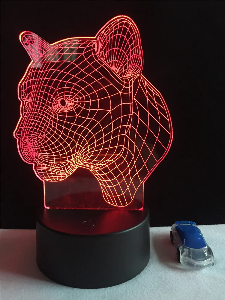 Животное леопардовая голова 3D лампа ночное освещение RGB светодиодный USB Иллюзия настроение многоцветный переключатель Сенсорный пульт ...
Животное леопардовая голова 3D лампа ночное освещение RGB светодиодный USB Иллюзия настроение многоцветный переключатель Сенсорный пульт ...
