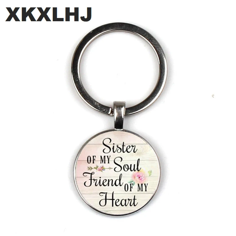XKXLHJ 2019 SISTER my soul FRIEND my heart, keychain pendant, inspirational charm key chain, gift to best friend,
XKXLHJ 2019 SISTER my soul FRIEND my heart, keychain pendant, inspirational charm key chain, gift to best friend,