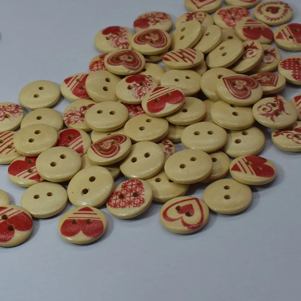 15/20MM Heart Wooden Buttons Mixed Heart Pattern Decorative Buttons 2-Holes Sewing Scrapbooking Craft DIY Sewing Accessories
15/20MM Heart Wooden Buttons Mixed Heart Pattern Decorative Buttons 2-Holes Sewing Scrapbooking Craft DIY Sewing Accessories