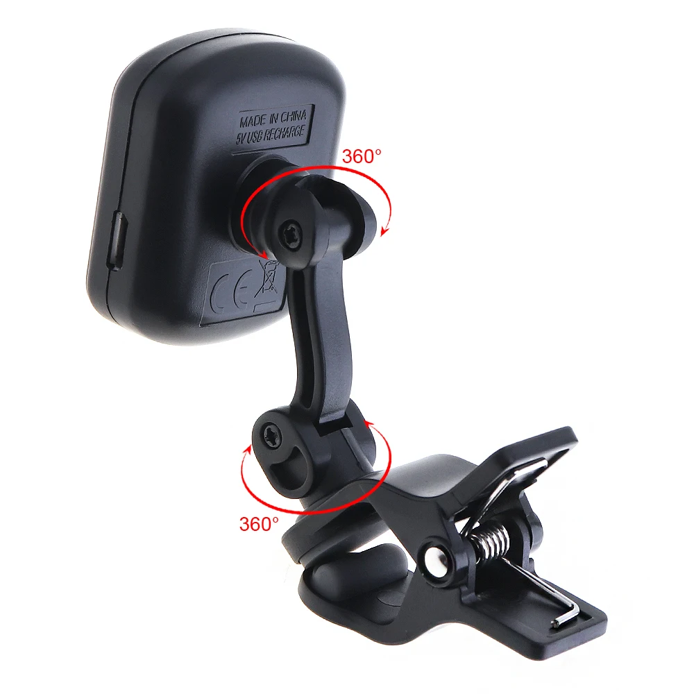 Rechargeable Portable Clip-on Guitar Tuner High Brightness Color Screen for Chromatic / Guitar / Bass / Ukulele / Violin
Rechargeable Portable Clip-on Guitar Tuner High Brightness Color Screen for Chromatic / Guitar / Bass / Ukulele / Violin