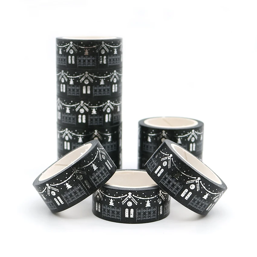 5m*15mm Silver Foil Washi Tape Japanese Stationery Kawaii Scrapbooking Tools Masking Tape Adhesive Decorative 1 PCS
5m*15mm Silver Foil Washi Tape Japanese Stationery Kawaii Scrapbooking Tools Masking Tape Adhesive Decorative 1 PCS