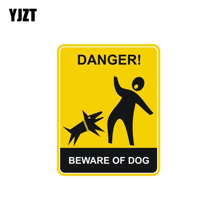 YJZT 10.2CM*13CM Funny Danger Beware of the Dog Car Sticker Decal PVC Accessories 12-1559
YJZT 10.2CM*13CM Funny Danger Beware of the Dog Car Sticker Decal PVC Accessories 12-1559