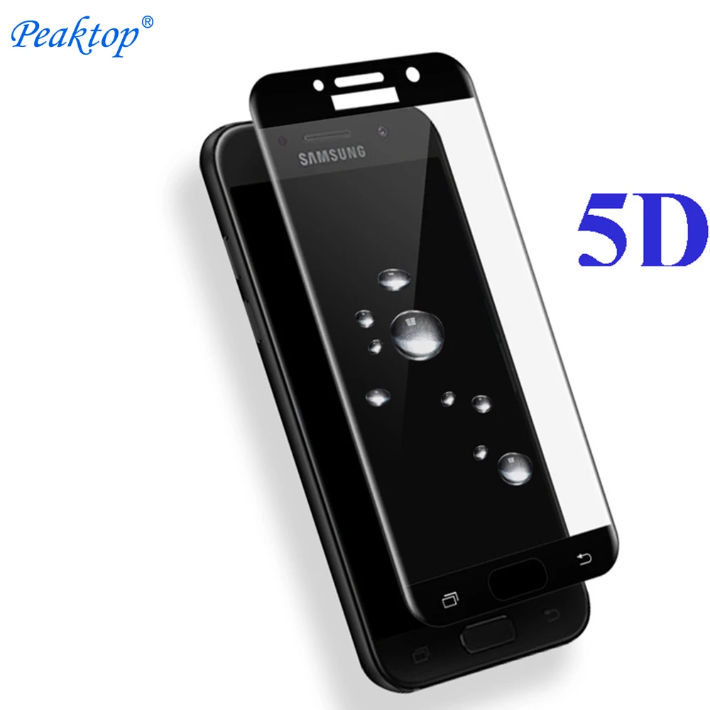5D Премиум Закаленное стекло для Samsung Galaxy A3 A320 2017 A5 A520 A7 A720 защита экрана 3D 4D