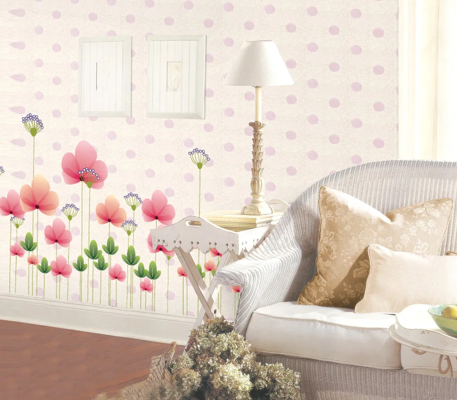 Red flowers The third generation of fashion environmental protection removable wall stickers on the wall
Red flowers The third generation of fashion environmental protection removable wall stickers on the wall