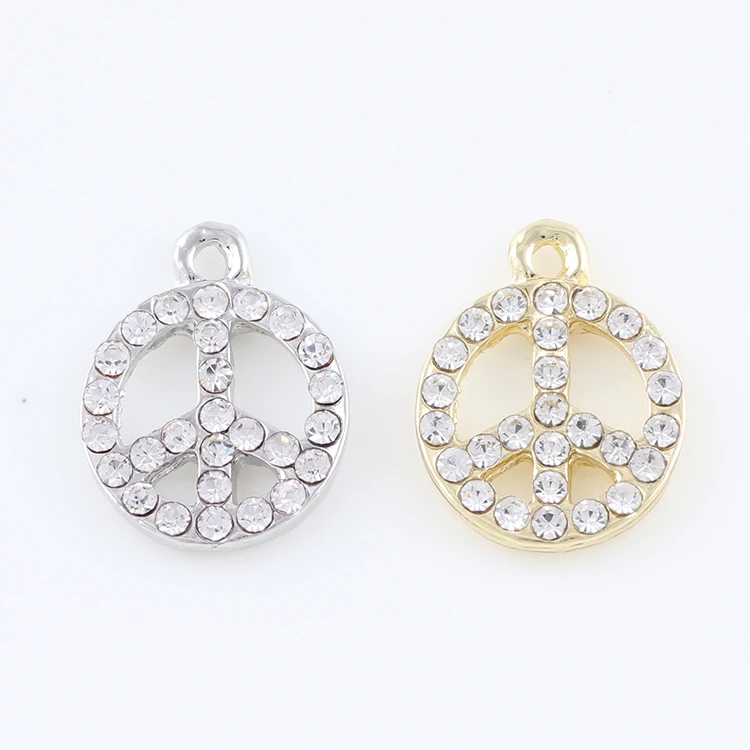 12*17mm Zinc Alloy Crystal Silver Peace Symbol DIY Charms Pendants Fit Diy Necklaces Bracelets Jewelry Making
12*17mm Zinc Alloy Crystal Silver Peace Symbol DIY Charms Pendants Fit Diy Necklaces Bracelets Jewelry Making