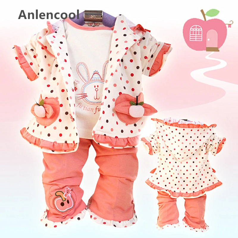 Комплект одежды для девочек Anlencool, из 3 предметов, в горошек, с яблоком, для весны и осени, 2020
Комплект одежды для девочек Anlencool, из 3 предметов, в горошек, с яблоком, для весны и осени, 2020