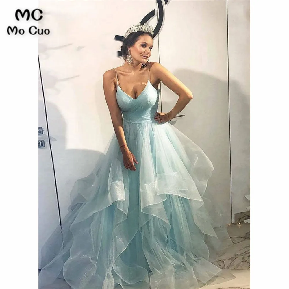 Ball Gown Evening Dresses Long Ruffles Prom Gown Long with Pleat Spaghetti Straps vestidos de fiesta Tulle Women Evening Dress
Ball Gown Evening Dresses Long Ruffles Prom Gown Long with Pleat Spaghetti Straps vestidos de fiesta Tulle Women Evening Dress