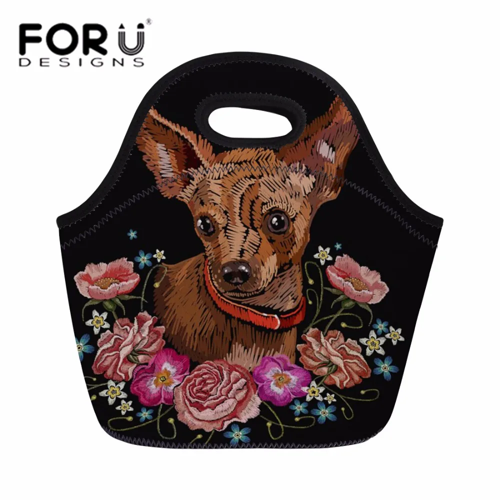 FORUDESIGNS Neoprene Lunch Bag for Women Chihuahua Printing Meal Bags Portable Hand Tote for Girls Kids Kawaii Lunch Box Snacks
FORUDESIGNS Neoprene Lunch Bag for Women Chihuahua Printing Meal Bags Portable Hand Tote for Girls Kids Kawaii Lunch Box Snacks