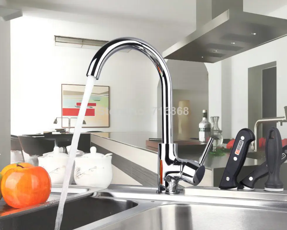 e-pak Deck mounted chrome polished finish swivel kitchen & bathroom Faucet basin mixer tap XB-124 | Дом и сад