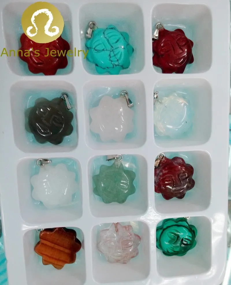 Sun Natural Stone Pendants for jewelry making Fashion Jewelry Necklace accessories 12PS free shipping
Sun Natural Stone Pendants for jewelry making Fashion Jewelry Necklace accessories 12PS free shipping