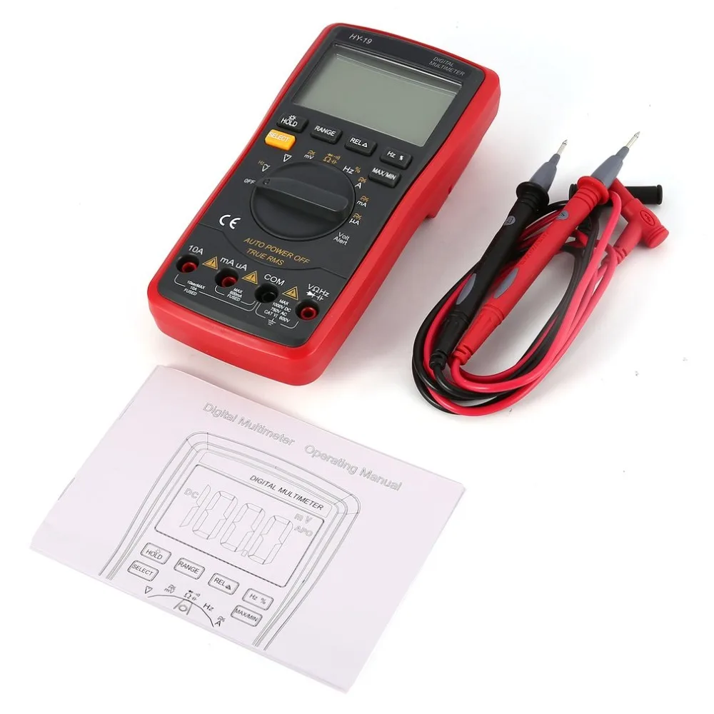 Цифровой мультиметр HY-19 DC/AC Измеритель тока напряжения ручной Амперметр тестер