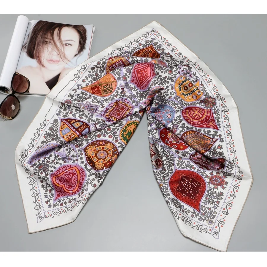 Tree Life Prints 100% Twill Silk Scarf Shawl Women Fashion Hijab Head Scarves for Hair Wrapping 88*88cm
Tree Life Prints 100% Twill Silk Scarf Shawl Women Fashion Hijab Head Scarves for Hair Wrapping 88*88cm
