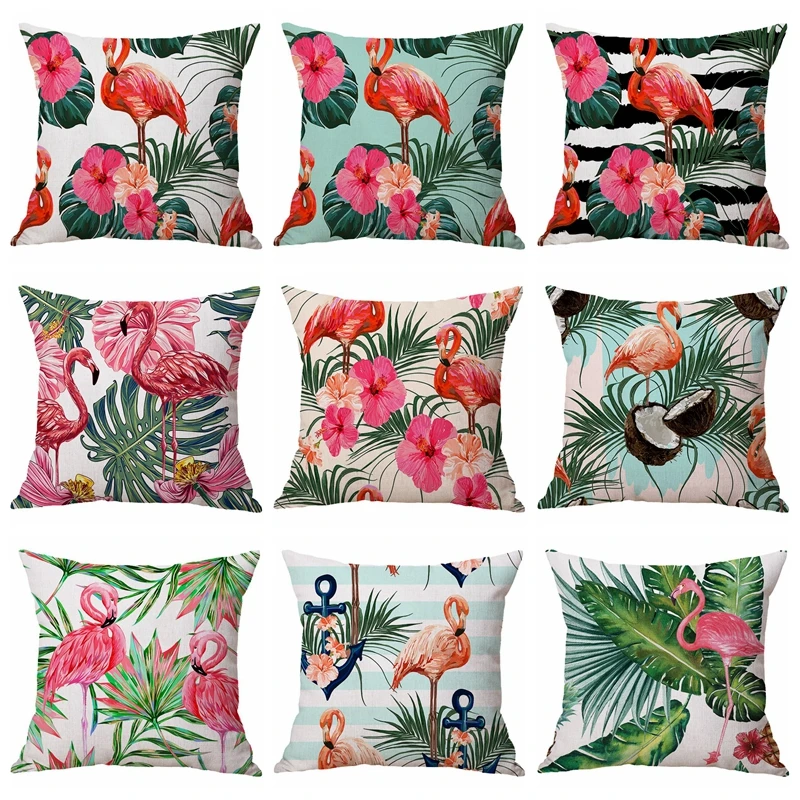 Cotton Linen Flamingo Tropical Monstera Throw Pillow Cushion Cover Car Home Decoration Sofa Decor Decorative Pillowcase
Cotton Linen Flamingo Tropical Monstera Throw Pillow Cushion Cover Car Home Decoration Sofa Decor Decorative Pillowcase