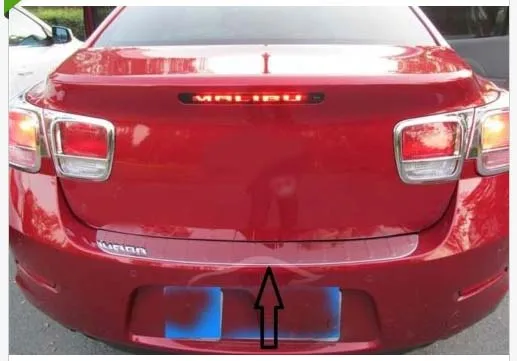stainless steel Rear Bumper Sill plate cover For Chevy Malibu 2013