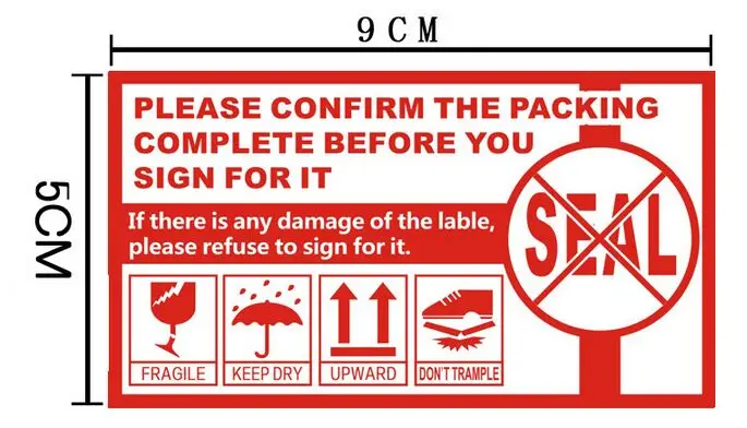 1000pcs FRAGILE stickers label for care handle label packing caution stickers 9x5cm
1000pcs FRAGILE stickers label for care handle label packing caution stickers 9x5cm