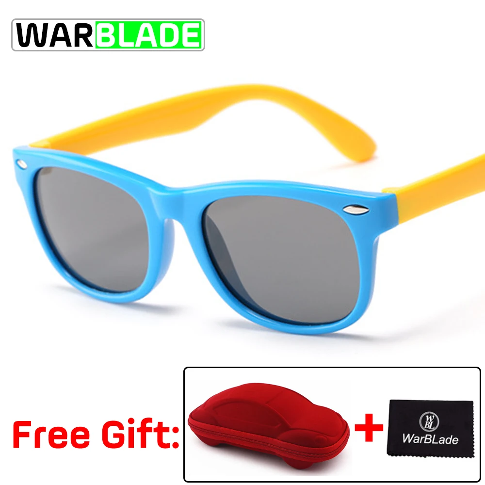 Фото Детские солнцезащитные очки для мальчиков TR90 небьющиеся - купить