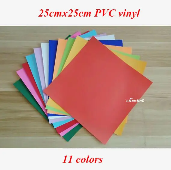 Free Shipping 11 Sheets/Colors 25X25CM PVC Heat Transfer Vinyl Iron on vinyl Heat Press Machine Cutting Plotter HTV T-shirt DIY
Free Shipping 11 Sheets/Colors 25X25CM PVC Heat Transfer Vinyl Iron on vinyl Heat Press Machine Cutting Plotter HTV T-shirt DIY