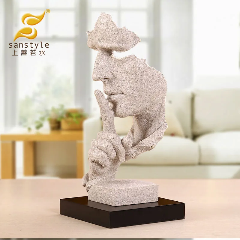 Silence is golden sandstone sculpture art ornaments as good as water abstraction Home Furnishing crafts 4076 Office
Silence is golden sandstone sculpture art ornaments as good as water abstraction Home Furnishing crafts 4076 Office