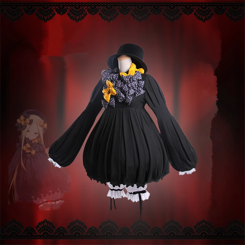 Костюм для косплея служанки из игры FGO Эбигейл Уильямс женское черное платье в