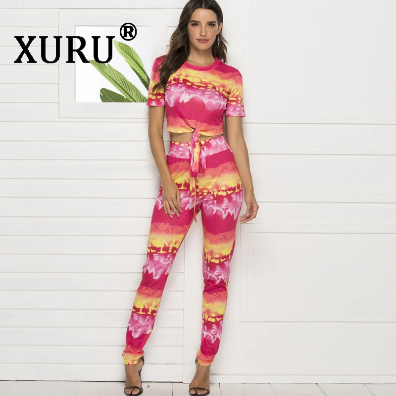 XURU summer new tie-dyed printed women's jumpsuit two-piece straps tight-fitting slim sexy long jumpsuit suit
XURU summer new tie-dyed printed women's jumpsuit two-piece straps tight-fitting slim sexy long jumpsuit suit
