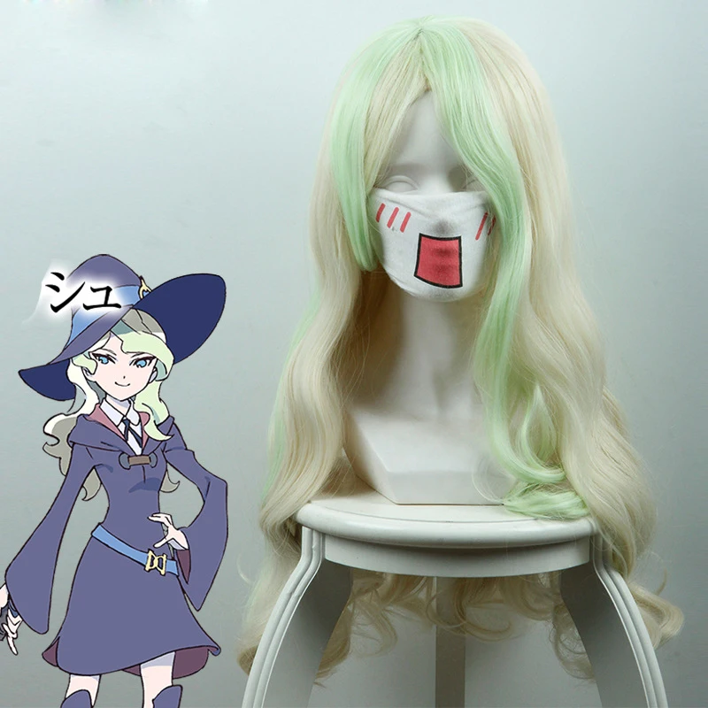 Little Witch Academia Diana Cavendish Cosplay Wig for Women Long Curly Wavy Synthetic Hair Wig for Costume Party Beige Green
Little Witch Academia Diana Cavendish Cosplay Wig for Women Long Curly Wavy Synthetic Hair Wig for Costume Party Beige Green
