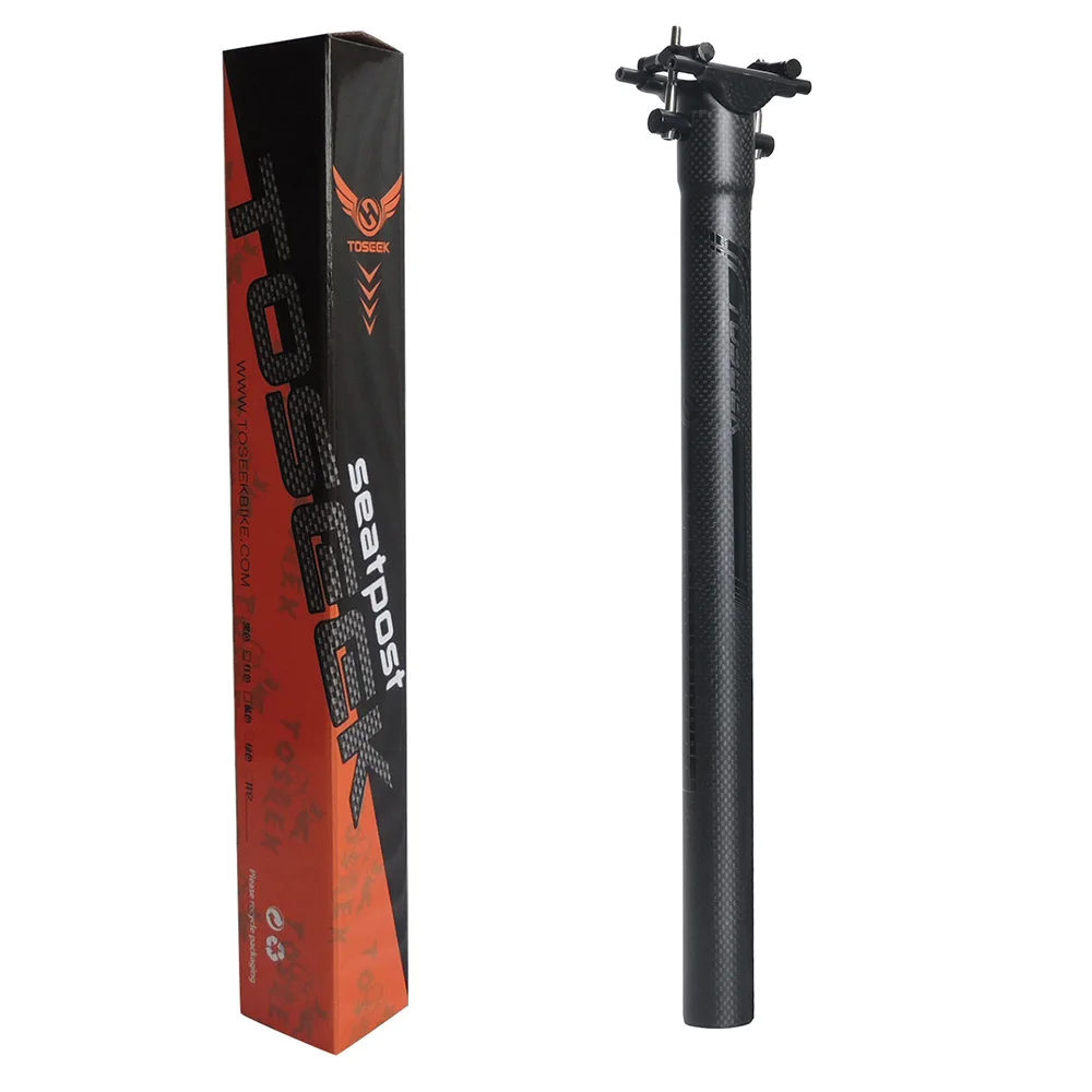 TOSEEK Super Light Carbon SeatPost 160g 27.2/30.8/31.6 Titanium Screws Matte Road Bike MTB Bike Seat Post
TOSEEK Super Light Carbon SeatPost 160g 27.2/30.8/31.6 Titanium Screws Matte Road Bike MTB Bike Seat Post