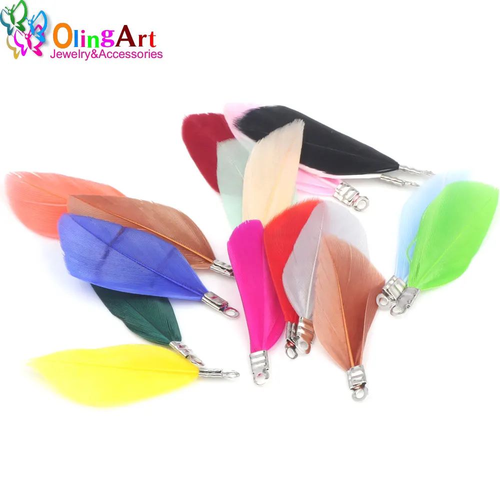 OlingArt Natural feathers 10pcs colorful Feathers 3.5cm women choker necklace Jewelry Making Straps Keychain Pendants charms
OlingArt Natural feathers 10pcs colorful Feathers 3.5cm women choker necklace Jewelry Making Straps Keychain Pendants charms