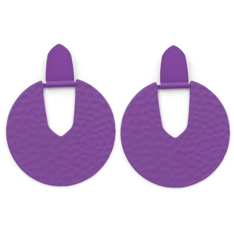 Fashion Earrings 2019 Copper Disc Colored Matte Big Round Harmmed Drop Earrings for Women
Fashion Earrings 2019 Copper Disc Colored Matte Big Round Harmmed Drop Earrings for Women